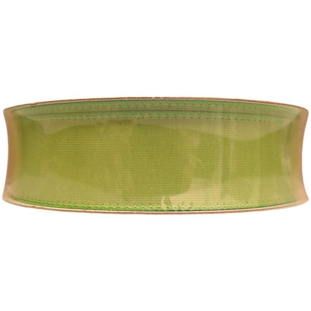 Member's Mark Wired Edge Premium Spring Ribbon, 1.5"W x 50yds - Light Green